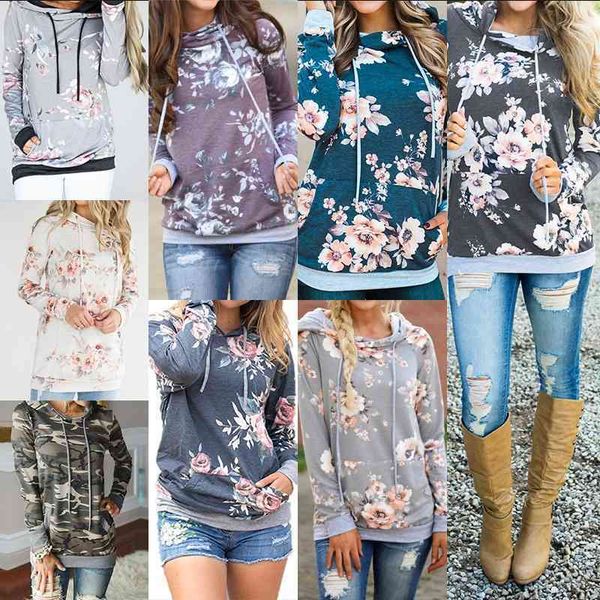 women floral pocket hoodies long sleeve drawstring hooded pullover sweatshirt outwear coat autumn winter hoodie ljja3043, Black
women floral pocket hoodies long sleeve drawstring hooded pullover sweatshirt outwear coat autumn winter hoodie ljja3043, Black