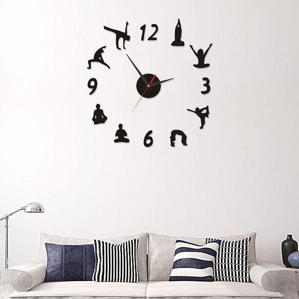 acrylic yoga digital diy wall mount modern design home decor 3 d mute clock trim clocks
acrylic yoga digital diy wall mount modern design home decor 3 d mute clock trim clocks