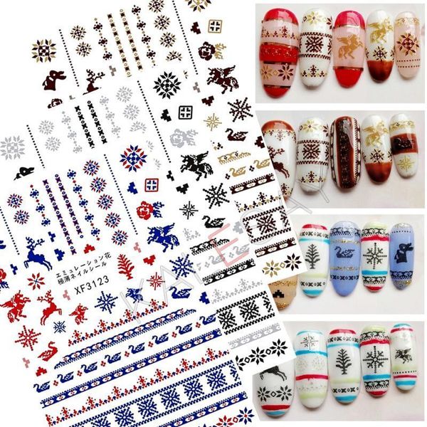 christmas nails sticker art decoration nail decal for manicure design deer foil tips christ back glue moose1, Black
christmas nails sticker art decoration nail decal for manicure design deer foil tips christ back glue moose1, Black