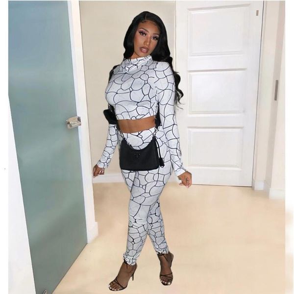 Women's Tracksuits DPSDE fashion women sexy girl tstyle sets long sleeve round neck short top elastic pants printed two piece PYXD, Gray
Women's Tracksuits DPSDE fashion women sexy girl tstyle sets long sleeve round neck short top elastic pants printed two piece PYXD, Gray
