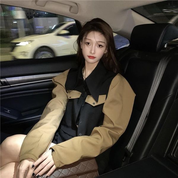 women's jackets coat autumn 2021 jacket cardigan tailoring clothes korea ladies high street clothing vintage, Black;brown
women's jackets coat autumn 2021 jacket cardigan tailoring clothes korea ladies high street clothing vintage, Black;brown