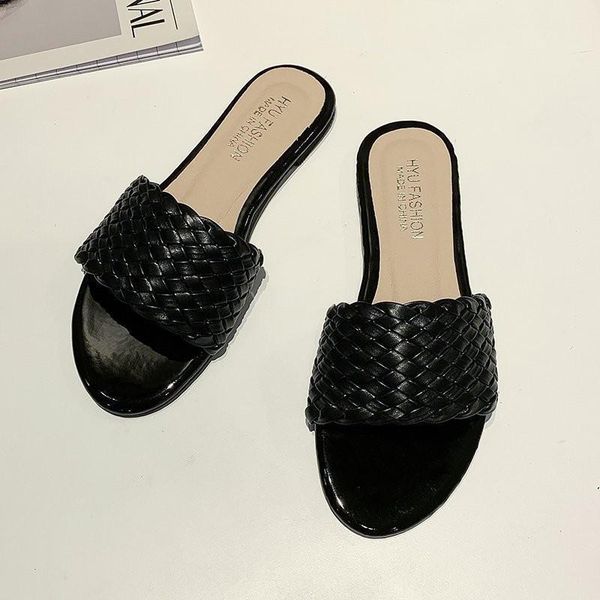 slippers summer sandals women's fashion wear flat woven wild zapatillas mujer casa sapatos mulher rshz, Black
slippers summer sandals women's fashion wear flat woven wild zapatillas mujer casa sapatos mulher rshz, Black