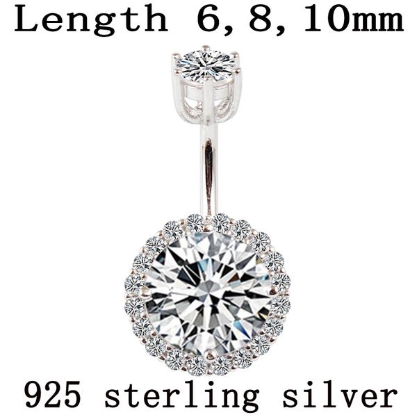 belly button ring real 925 sterling body piercing fine jewelry round zircon not allergic pin length 6 8 10 mm 925 silver
belly button ring real 925 sterling body piercing fine jewelry round zircon not allergic pin length 6 8 10 mm 925 silver