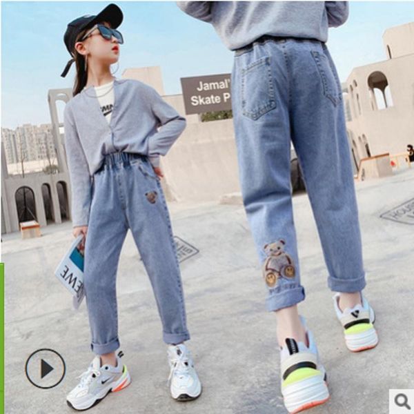girls cute jeans 2021 autumn and spring kids leisure trousers children's active pants denim blue color size6-14 ly066
girls cute jeans 2021 autumn and spring kids leisure trousers children's active pants denim blue color size6-14 ly066