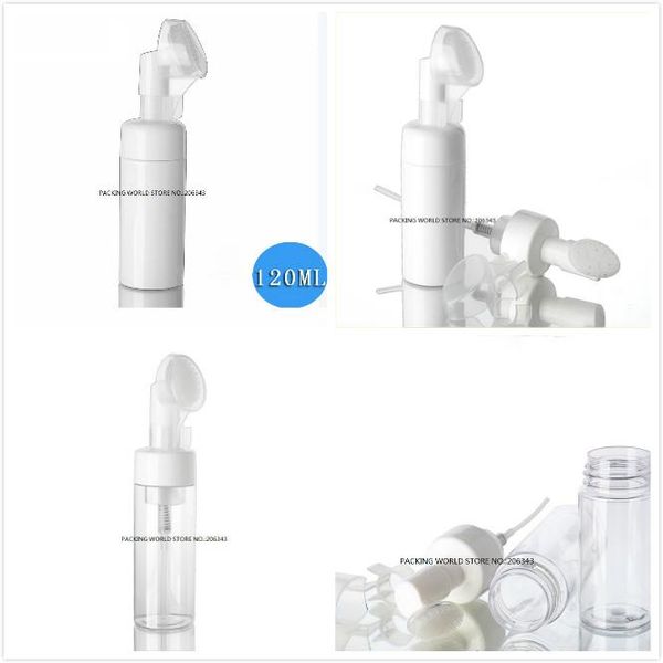 transparent/white plastic pet bottle with silicon rubber brush for facial foam/massage/mousse/cleanser skin care packing storage bottles & j
transparent/white plastic pet bottle with silicon rubber brush for facial foam/massage/mousse/cleanser skin care packing storage bottles & j