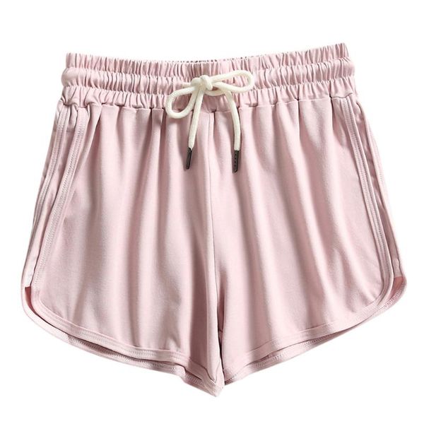 women's shorts girls high waist solid straight elastic drawstring sportswear running sweatpants 2021 trendy loose sport t5, White;black
women's shorts girls high waist solid straight elastic drawstring sportswear running sweatpants 2021 trendy loose sport t5, White;black