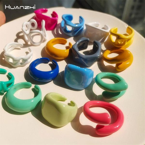 cluster rings huanzhi 2021 trendy colorful dripping oil hand-painted irregular geometric open for women party jewelry, Golden;silver
cluster rings huanzhi 2021 trendy colorful dripping oil hand-painted irregular geometric open for women party jewelry, Golden;silver