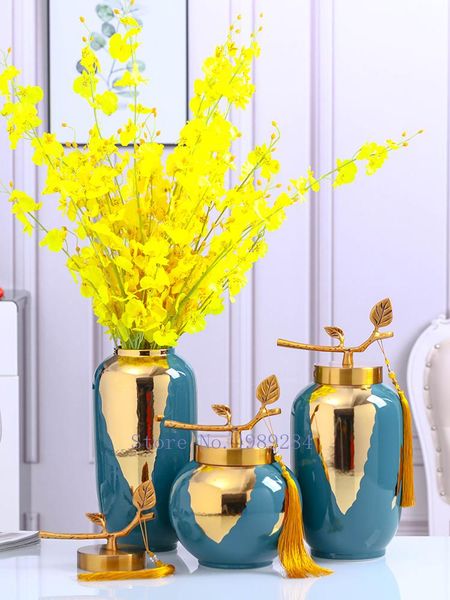 retro ceramics vase golden with cover leaves tassel modern home crafts decoration flower arrangement accessories vases
retro ceramics vase golden with cover leaves tassel modern home crafts decoration flower arrangement accessories vases