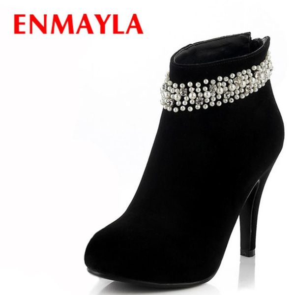 boots enamyla womens genuine leather beading crystal ladies shoes woman high heels rhinestone ankle for women black suede
boots enamyla womens genuine leather beading crystal ladies shoes woman high heels rhinestone ankle for women black suede