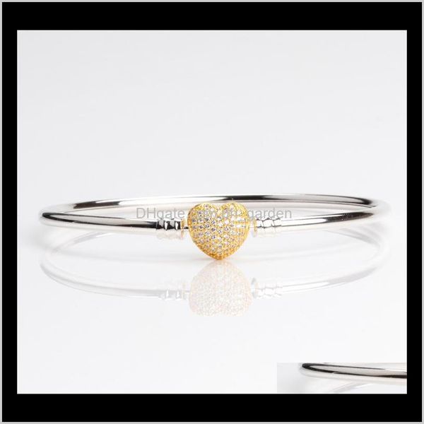 jewelry drop delivery 2021 luxury 18k rose gold heart shaped clasp bangle bracelet sets original box for pandora 925 sterling sier charm bra, Black
jewelry drop delivery 2021 luxury 18k rose gold heart shaped clasp bangle bracelet sets original box for pandora 925 sterling sier charm bra, Black
