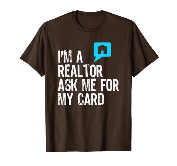 i'm a realtor ask me for my card real estate gift t-shirt, White;black
i'm a realtor ask me for my card real estate gift t-shirt, White;black