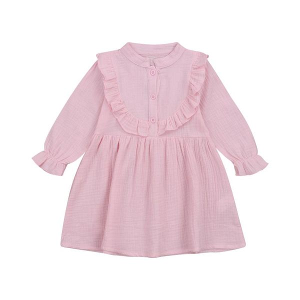 girl's dresses baby toddler girls ruffle dress, stand collar long sleeve loose smock mini dress, Red;yellow
girl's dresses baby toddler girls ruffle dress, stand collar long sleeve loose smock mini dress, Red;yellow