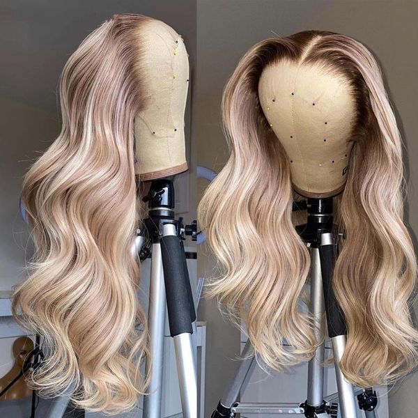 blonde 60# highlights ash 13x6 lace frontal human hair wigs remy brazilian thick long density full forwomen, Black;brown
blonde 60# highlights ash 13x6 lace frontal human hair wigs remy brazilian thick long density full forwomen, Black;brown