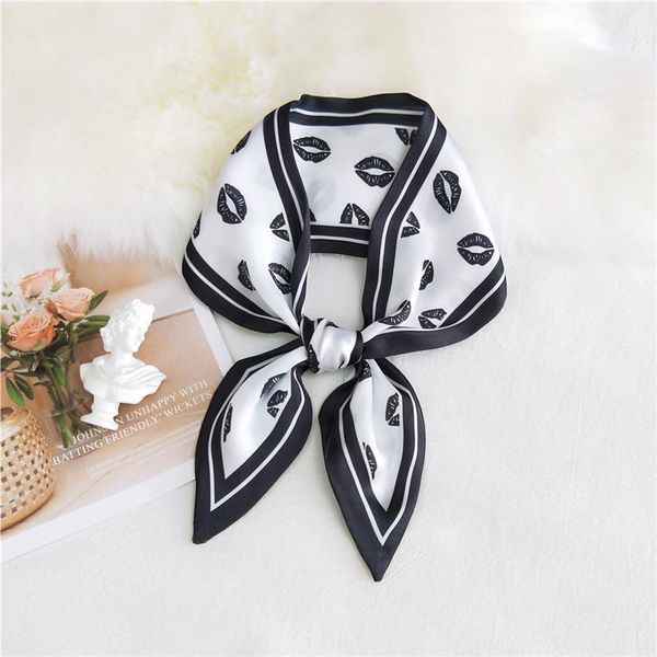 scarves women lip print small silk scarf bandana handle bag ribbons female head sharp neckerchief variety headband 10x90cm, Blue;gray
scarves women lip print small silk scarf bandana handle bag ribbons female head sharp neckerchief variety headband 10x90cm, Blue;gray