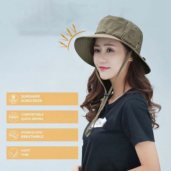 outdoor sun hat waterproof fishing cap protection summer boonie for men and women foldable bucket hiking hats, Black;white
outdoor sun hat waterproof fishing cap protection summer boonie for men and women foldable bucket hiking hats, Black;white