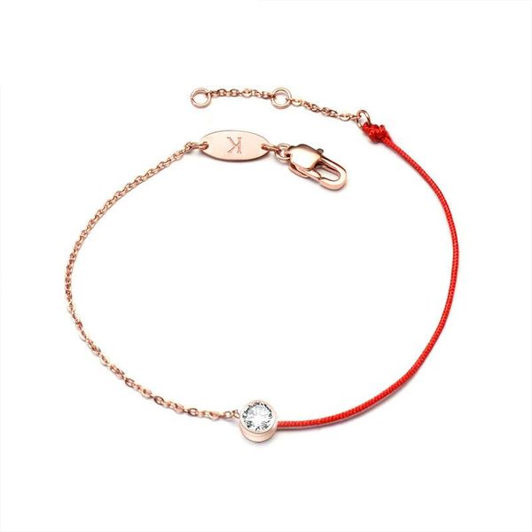 link, chain rose gold stainless steel jewelry lucky red rope belt drill fashion bracelet for women 2021 trend jewlery, Black
link, chain rose gold stainless steel jewelry lucky red rope belt drill fashion bracelet for women 2021 trend jewlery, Black