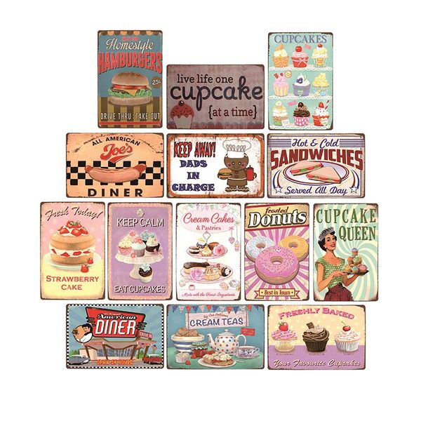 food dessert sign cake donuts dog metal plaque vintage poster decorative restaurant shop cafe wall decoration plates 20x30cm
food dessert sign cake donuts dog metal plaque vintage poster decorative restaurant shop cafe wall decoration plates 20x30cm