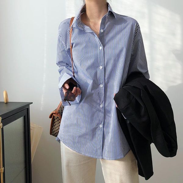 women's blouses & shirts 2022 summer cotton chic blue white striped women and shirt blusas roupa feminina
women's blouses & shirts 2022 summer cotton chic blue white striped women and shirt blusas roupa feminina