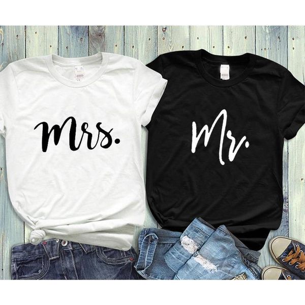couple his and hers women t shirts mr mrs husband wife matching wedding summer fashion, White
couple his and hers women t shirts mr mrs husband wife matching wedding summer fashion, White