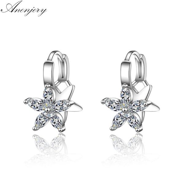 stud anenjery simple exquisite 925 sterling silver earrings double layer five-petal flower zircon for women oorbellen s-e776, Golden;silver
stud anenjery simple exquisite 925 sterling silver earrings double layer five-petal flower zircon for women oorbellen s-e776, Golden;silver