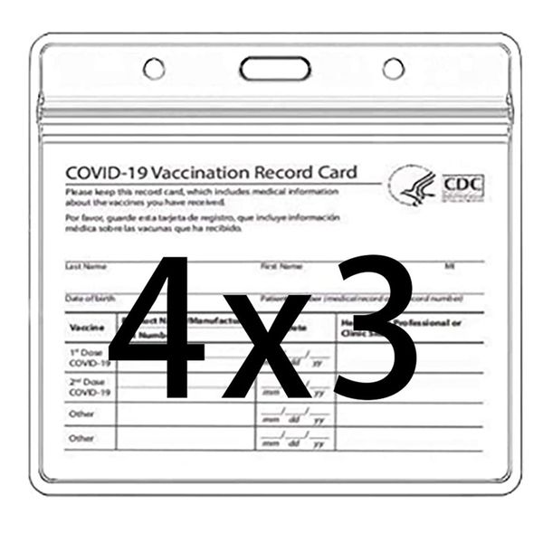 cdc card protector 4 x 3 inches immunization record cards holder clear vinyl plastic sleeve 3 x 4 with waterproof type resealable zip 5862
cdc card protector 4 x 3 inches immunization record cards holder clear vinyl plastic sleeve 3 x 4 with waterproof type resealable zip 5862