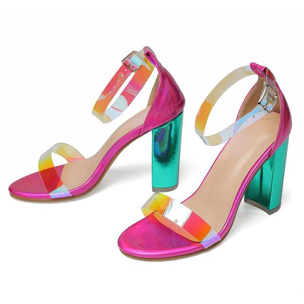 dress shoes women sandals celebrity wearing simple style pvc clear transparent strappy buckle high heels woman 20, Black
dress shoes women sandals celebrity wearing simple style pvc clear transparent strappy buckle high heels woman 20, Black