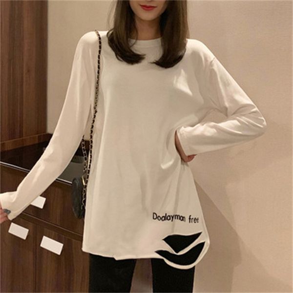 plush long sleeve t-shirt for women in autumn and winter loose korean student's middle and long fashion with bottom coat inside, Black
plush long sleeve t-shirt for women in autumn and winter loose korean student's middle and long fashion with bottom coat inside, Black