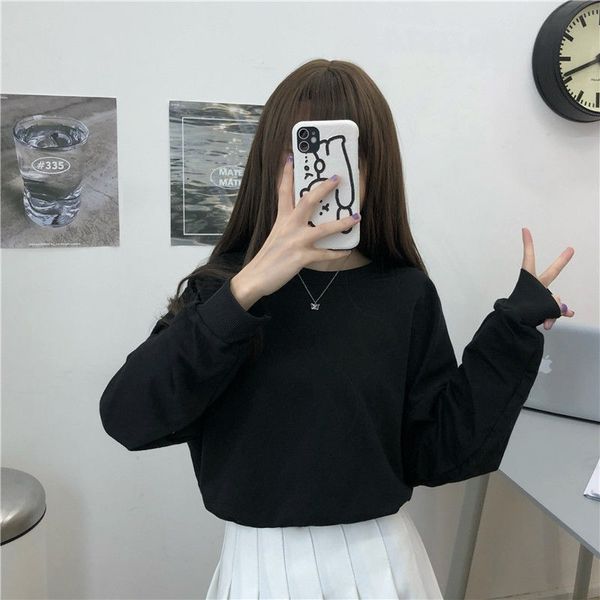 Autumn Korean version 2021 new loose short careful machine open back bandage thin long sleeve sweater blouse, White 1911 - early
Autumn Korean version 2021 new loose short careful machine open back bandage thin long sleeve sweater blouse, White 1911 - early