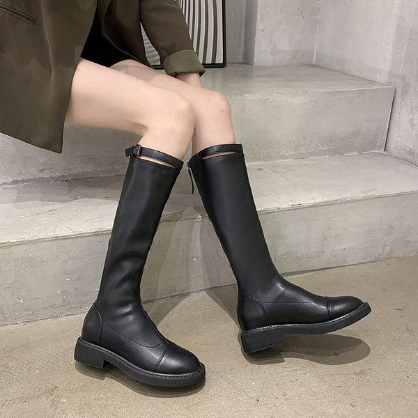boots black knee high low heel women shoes pu leather knight metal buckle thigh botas altas mujer
boots black knee high low heel women shoes pu leather knight metal buckle thigh botas altas mujer