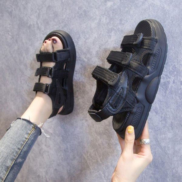 platform sandals women open toe sport shoes summer outdoor casual thick sole zapatos mujer, Black
platform sandals women open toe sport shoes summer outdoor casual thick sole zapatos mujer, Black