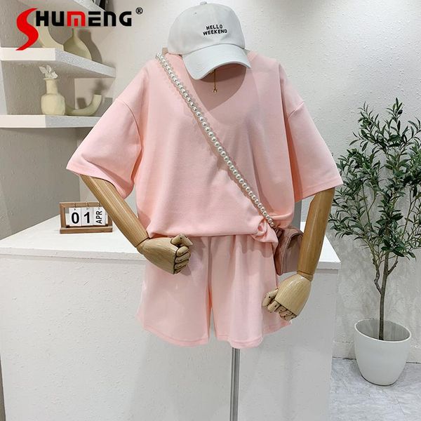women's tracksuits fashion solid color loose t-shirt shorts two-piece set 2021 summer short sleeve tees wide leg pants sports sets fema, Gray
women's tracksuits fashion solid color loose t-shirt shorts two-piece set 2021 summer short sleeve tees wide leg pants sports sets fema, Gray