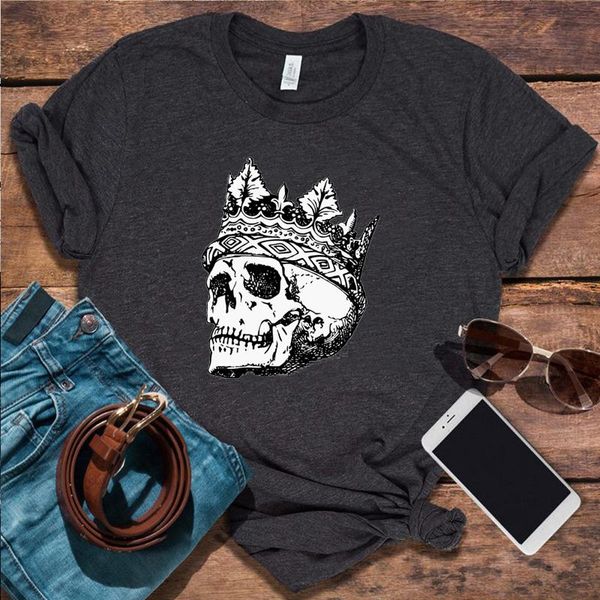 women's t-shirt halloween horror movie king of skull t shirt women witch tees korean vintage harajuku, White
women's t-shirt halloween horror movie king of skull t shirt women witch tees korean vintage harajuku, White