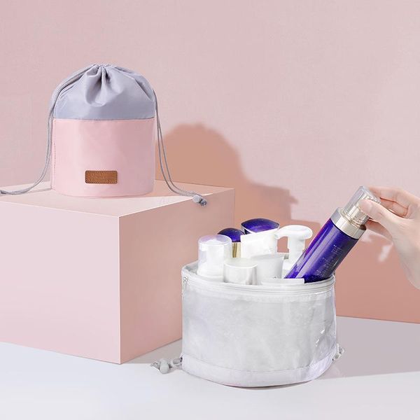 waterproof polyester cylindrical drawstring cosmetic makeup bag portable large capacity lazy travel storage wash organizer bags & cases
waterproof polyester cylindrical drawstring cosmetic makeup bag portable large capacity lazy travel storage wash organizer bags & cases