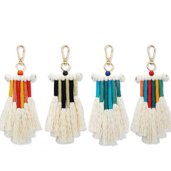 retro charm car hanging weaving rainbow keychains for women boho handmade pendant bag pendant accessoriees, Silver
retro charm car hanging weaving rainbow keychains for women boho handmade pendant bag pendant accessoriees, Silver