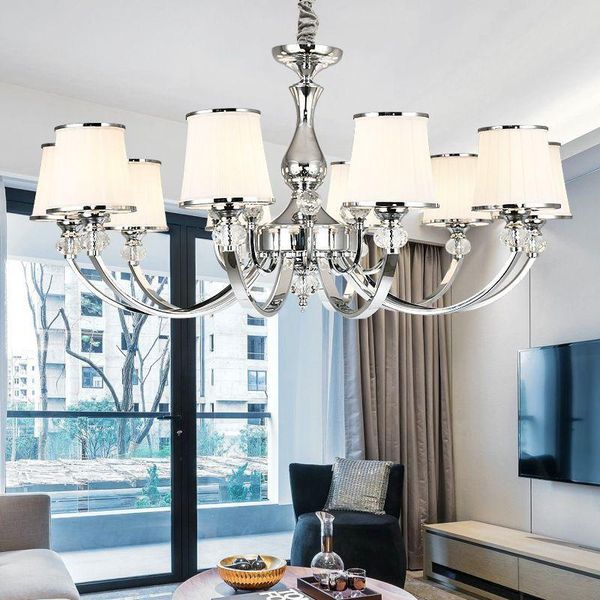 pendant lamps modern electroplating crystal chandelier e14 led lighting fixture suitable for living room bedroom dining silver/gold
pendant lamps modern electroplating crystal chandelier e14 led lighting fixture suitable for living room bedroom dining silver/gold