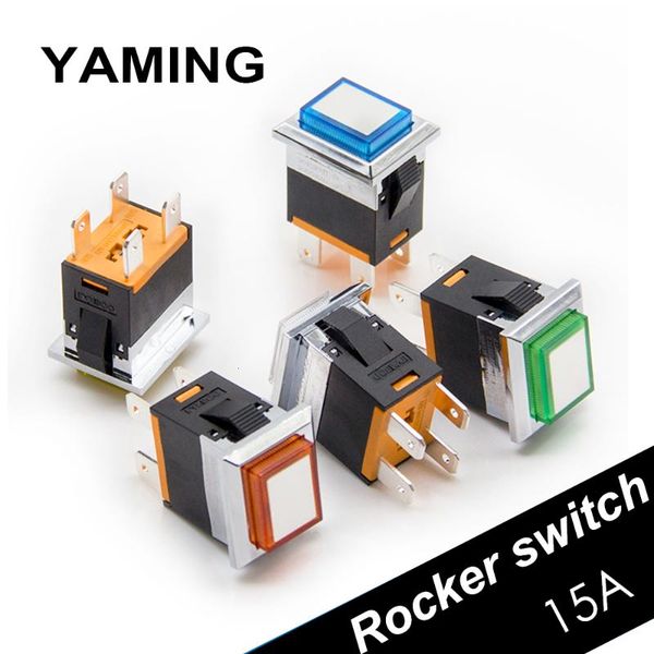 smart home control rectangle metal rocker switch 15a/250v electrical normally open power latching/reset with lamp push button 4 pins
smart home control rectangle metal rocker switch 15a/250v electrical normally open power latching/reset with lamp push button 4 pins