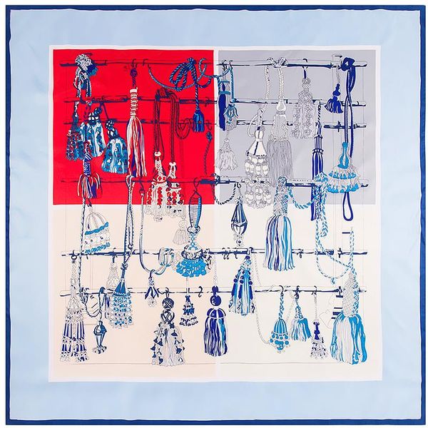 scarves 130cm twill silk scarf fashion design plaid bandana horse chain printing winter women shawls, Blue;gray
scarves 130cm twill silk scarf fashion design plaid bandana horse chain printing winter women shawls, Blue;gray