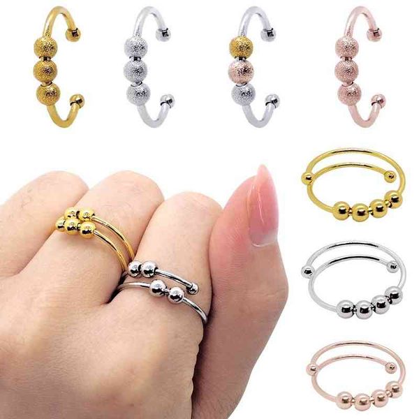 band anxiety beads spinner spiral simulated pearl fidget rings rotate y anti stress toy for girl women, Silver
band anxiety beads spinner spiral simulated pearl fidget rings rotate y anti stress toy for girl women, Silver