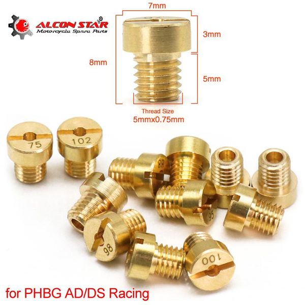 alconstar- (12 pcs/pack) 5mm thread for dellorto sha carb carburetor main jet phbg ad/ds racing injector nozzle pilot motorcycle fuel system
alconstar- (12 pcs/pack) 5mm thread for dellorto sha carb carburetor main jet phbg ad/ds racing injector nozzle pilot motorcycle fuel system