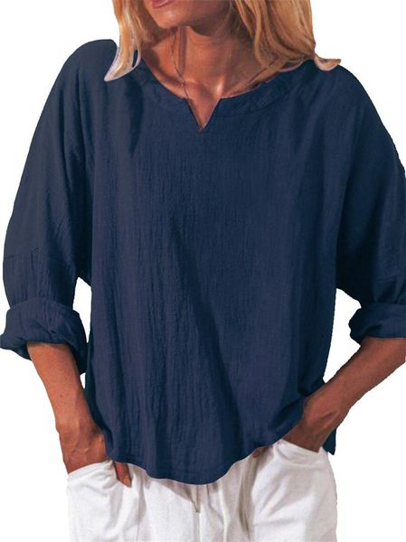 women's t-shirt cotton and linen women t-shirts long sleeve spring autumn shirts loose casual solid tee female streetwear v-neck, White
women's t-shirt cotton and linen women t-shirts long sleeve spring autumn shirts loose casual solid tee female streetwear v-neck, White