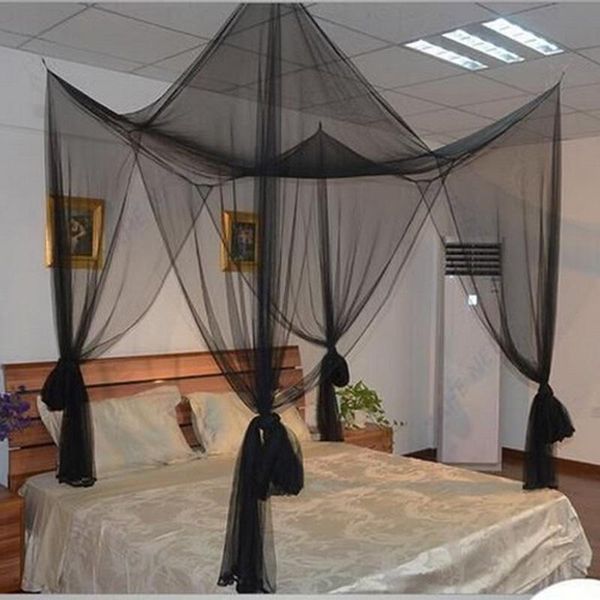 mosquito net summer black white four corner post bed netting canopy full queen king size mesh fabric curtain 190*210*240
mosquito net summer black white four corner post bed netting canopy full queen king size mesh fabric curtain 190*210*240