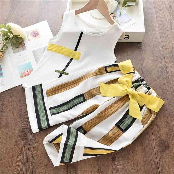 keelorn girls clothing sets summer kids suit sleeveless splicing design t-shirt casual pants 2pcs children set 3-7y, White
keelorn girls clothing sets summer kids suit sleeveless splicing design t-shirt casual pants 2pcs children set 3-7y, White