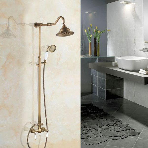 bathroom dual ceramics handles antique brass wall mounted round shower head rain & hand faucet mixer tap set aan520 sets
bathroom dual ceramics handles antique brass wall mounted round shower head rain & hand faucet mixer tap set aan520 sets