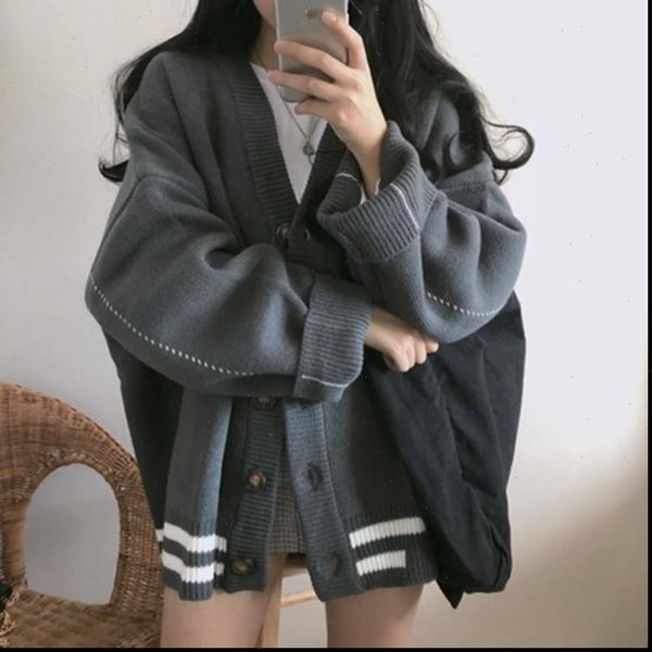 women sweater autumn korean v neck jumper cardigan harajuku loose long sleeve coat femme drop high quality, White;black
women sweater autumn korean v neck jumper cardigan harajuku loose long sleeve coat femme drop high quality, White;black