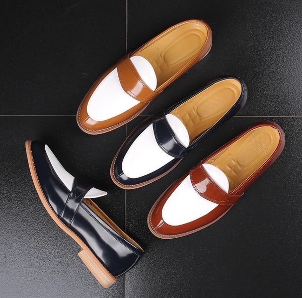 men's slip on split leather pointed toe men dress shoe business wedding oxfords formal shoes for male 38-48, Black
men's slip on split leather pointed toe men dress shoe business wedding oxfords formal shoes for male 38-48, Black