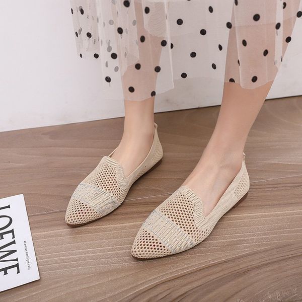 sandals women pumps breathable mesh flats spring stretchy fabric heels shoes slip on pointed toe work office casual daily tvb, Black
sandals women pumps breathable mesh flats spring stretchy fabric heels shoes slip on pointed toe work office casual daily tvb, Black
