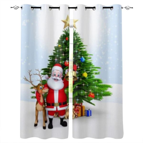 curtain & drapes santa standing near tree and reindeer window for bedroom living room christmas curtains kitchen 
curtain & drapes santa standing near tree and reindeer window for bedroom living room christmas curtains kitchen