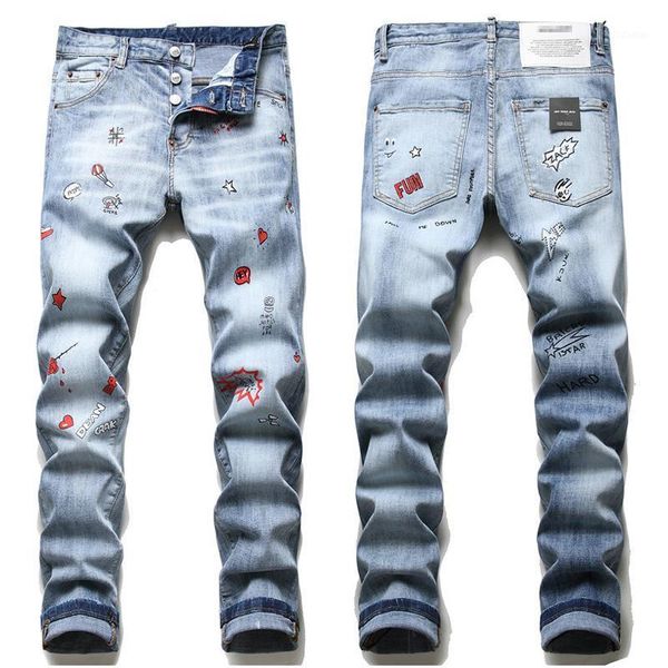 europe mens brand denim jeans for man print cartoon slim pants skinny fashion light blue long trousers js1201 men's
europe mens brand denim jeans for man print cartoon slim pants skinny fashion light blue long trousers js1201 men's