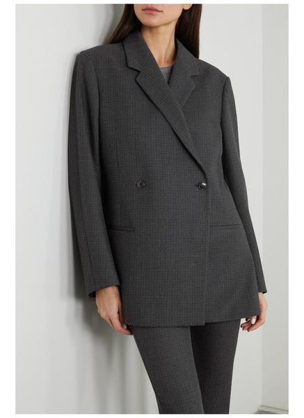 sweden totem* women coat suit wood double breasted casual office style plaid blazer women's suits & blazers, White;black
sweden totem* women coat suit wood double breasted casual office style plaid blazer women's suits & blazers, White;black