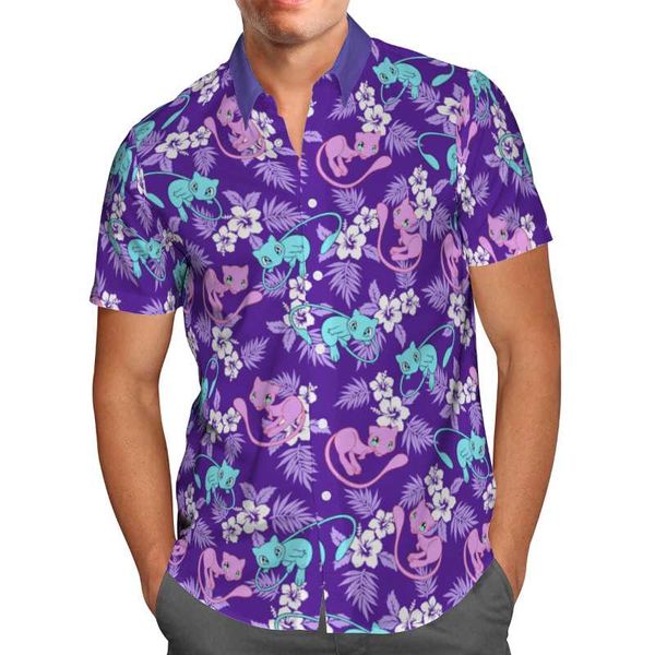 men's casual shirts purple anime print short sleeve for men loose cardigan button plus size hawaiian summer 2021 ventilated shirt, White;black
men's casual shirts purple anime print short sleeve for men loose cardigan button plus size hawaiian summer 2021 ventilated shirt, White;black
